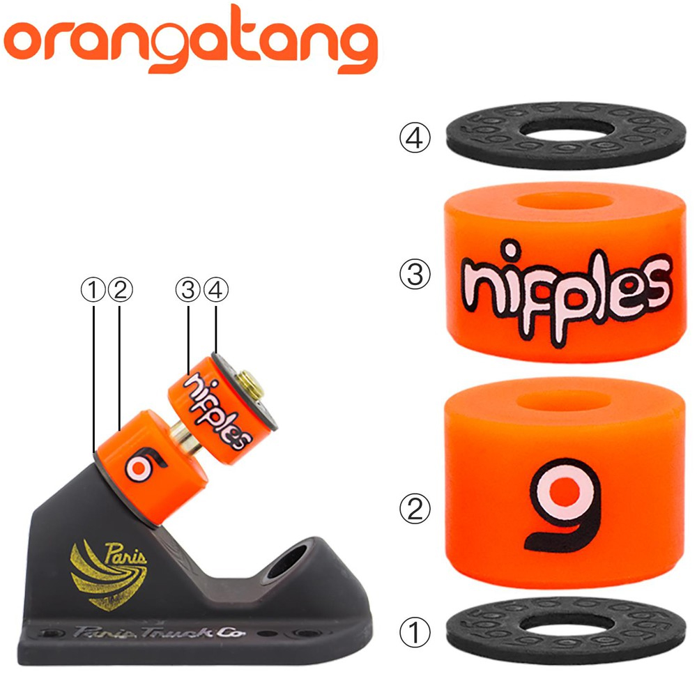 longboard bushingy ORANGATANG Nipples